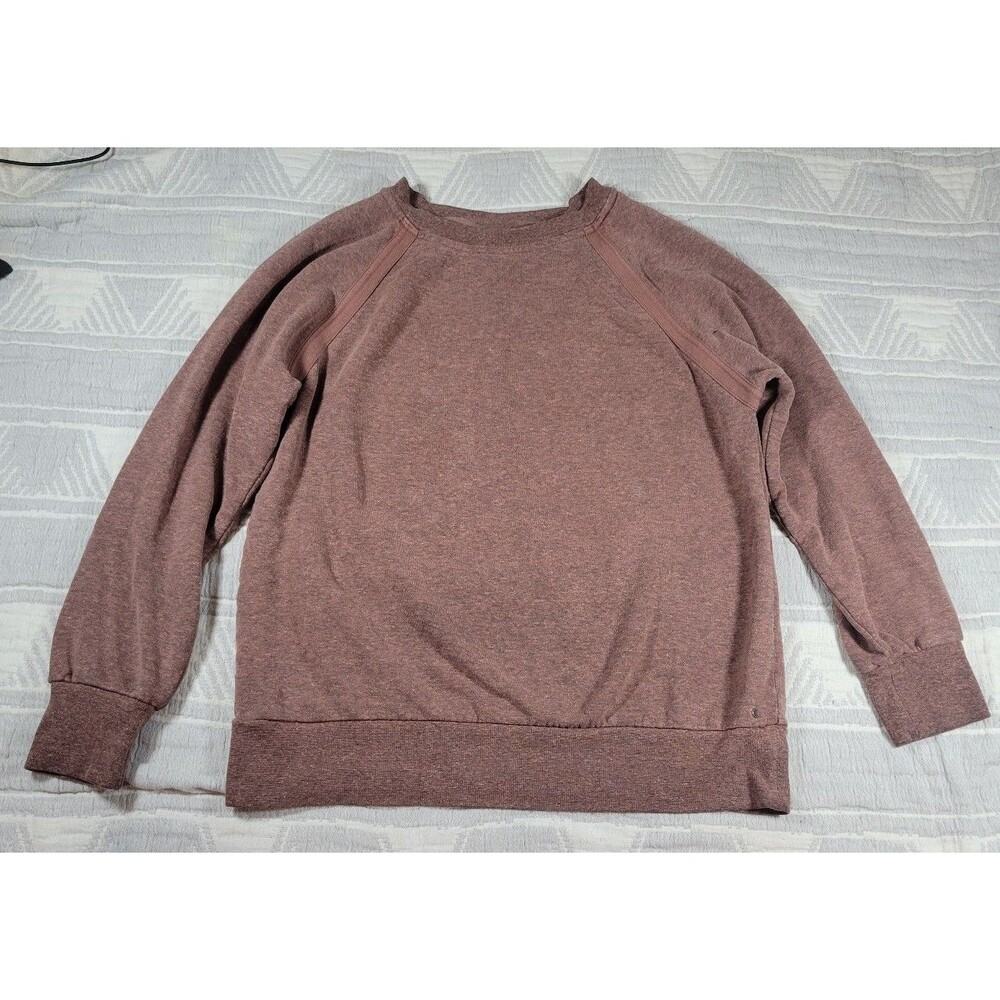 prAna Women’s Sustainable Pullover Sweatshirt Brown Heather Size M